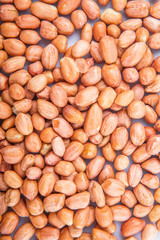 Close up view of peanut or groundnut