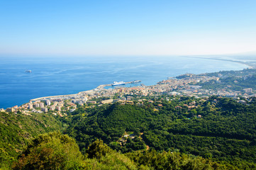 Vue de Bastia (Corse)