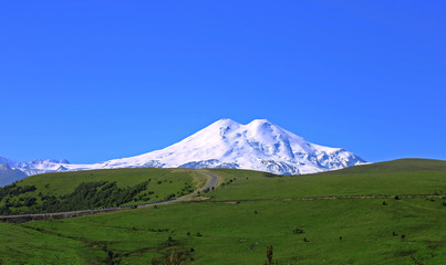 Elbrus mountain is highest peak of Europe