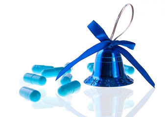 Blue Pills and Decorative Bell