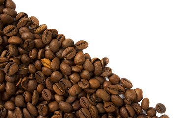 Coffee Beans Isolated On White