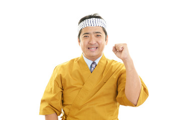笑顔の料理人