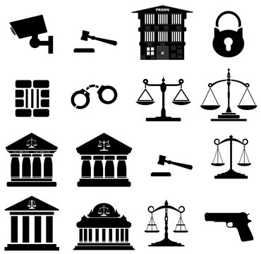 Justice et sécurité en 16 icônes