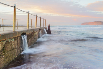 Ocean pool overflows