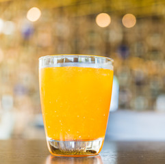 Orange juice glass