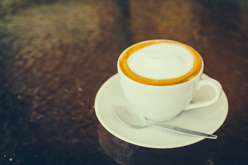 Latte coffee cup