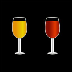 beer wine vector