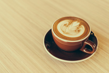 Latte coffee cup