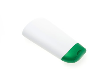 Blank shampoo bottles