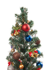 Christmas tree with ornament, bauble, and decoration