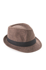 Straw hat isolated on white background