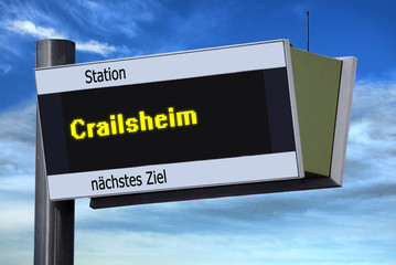 Anzeigetafel 6 - Crailsheim