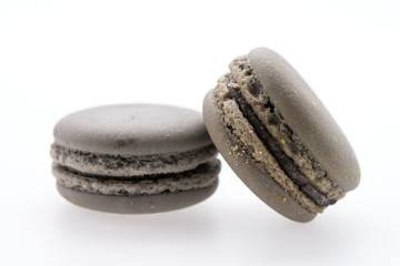 Macaroons isolated on white
