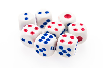 dice isolated on white background