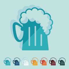 Flat design: beer