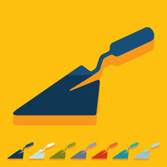 Flat design: trowel