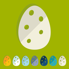 Flat design: easter egg