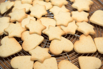 Cooking christmas cookies