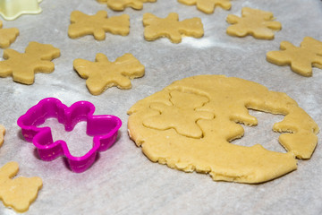Cooking christmas cookies