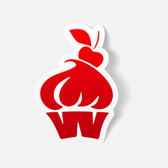 realistic design element: cake