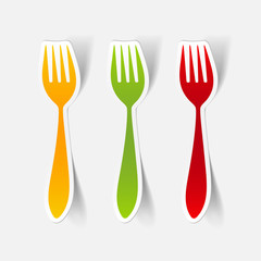 realistic design element: fork