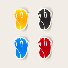 realistic design element: computer mouse