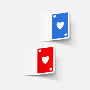 realistic design element: playing card