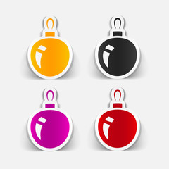 realistic design element: christmas ball