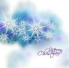 Christmas silver snow background with space for text