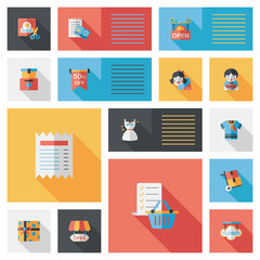 shopping flat app ui background,eps10