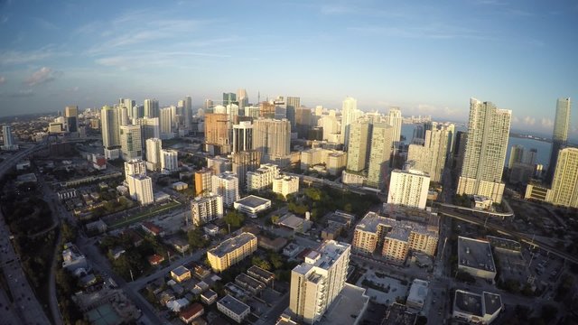 Aerial video of Brickell Miami USA