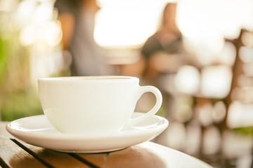 Latte coffee cup