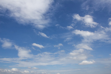 Cloudy blue sky abstract background