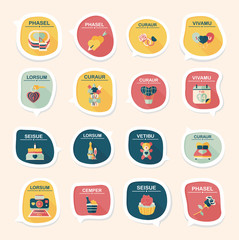 Valentine’s Day speech bubble banner flat design background se