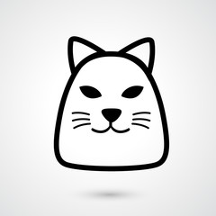 Cat icon vector