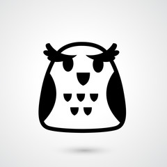 Owl icon vector