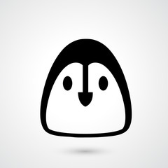 Penguin icon vector