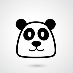 Panda icon vector
