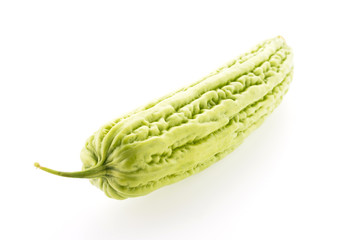 Bitter melon isolated on white background