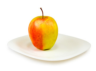 apple on a plate