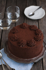 Chocolate and cocoa cake