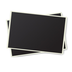 Two photo frames isolated