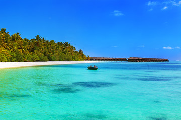 Tropical beach at Maldives