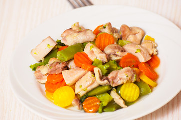 Mixed vegetables with meat