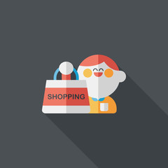 SALE Shopaholic flat icon with long shadow,eps10