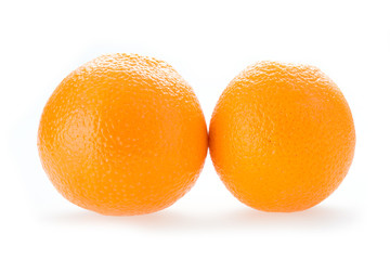 orange fruit isolated on white background