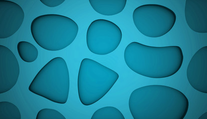 Naklejka na ściany i meble Blue cell mesh concept