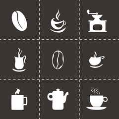 Vector coffe icons set