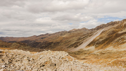Davos, Flüela, Bergpass, Passstrasse, Herbst, Alpen, Schweiz