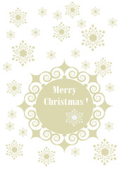 Winter background with snowflakes